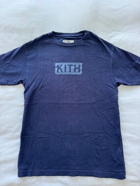 Kith Navy Box Logo Tee